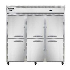 Continental Refrigerator 3RFF-HD 78" W Three-Section Solid Door Reach-In Refrigerator/Freezer