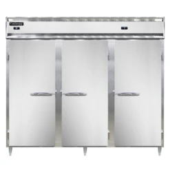 Continental Refrigerator DL3RRFE 85.5" W Three-Section Solid Door Reach-In Designer Line Refrigerator/Freezer