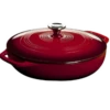 Lodge EC3CC43 3.6 Qt. Red Porcelain Enameled Cast Iron Round Casserole With Cover -Tableware Shop Sales 1004c817 3429 4ece 90d7 58113318770d 15932.1699376538