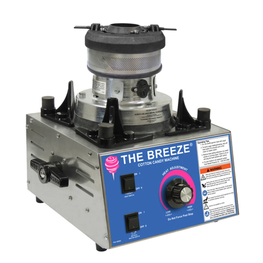 Gold Medal 3030-00-001" W The Breeze Cotton Candy Machine With EZ Kleen Take Apart Floss Head - 120 Volts 3 Gold Medal 3030-00-001" W The Breeze Cotton Candy Machine With EZ Kleen Take Apart Floss Head - 120 Volts