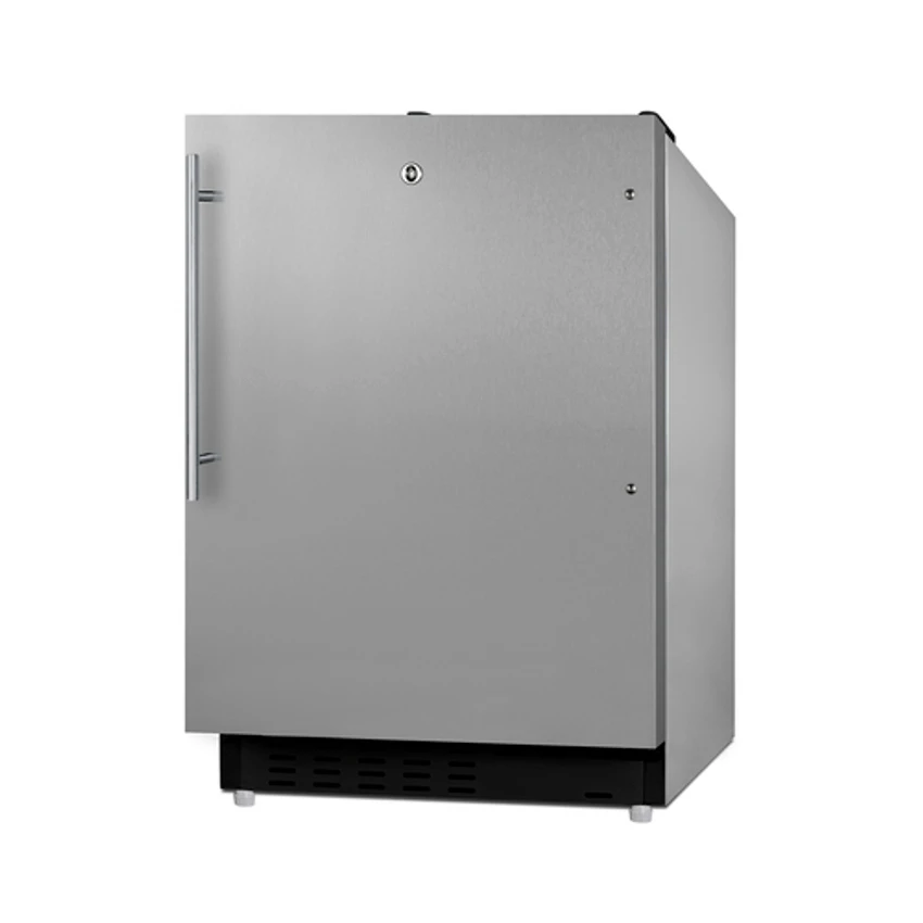 Summit ALRF49BCSSHV 19.88" W Stainless Steel Undercounter Refrigerator-Freezer 4 Summit ALRF49BCSSHV 19.88" W Stainless Steel Undercounter Refrigerator-Freezer - Image 2