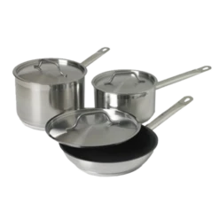 Vollrath 3820 6 Piece Stainless Steel Optio Deluxe Cookware Set