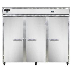Continental Refrigerator 3RRFE-SS 85.5" W Three-Section Solid Door Reach-In Extra-Wide Refrigerator/Freezer