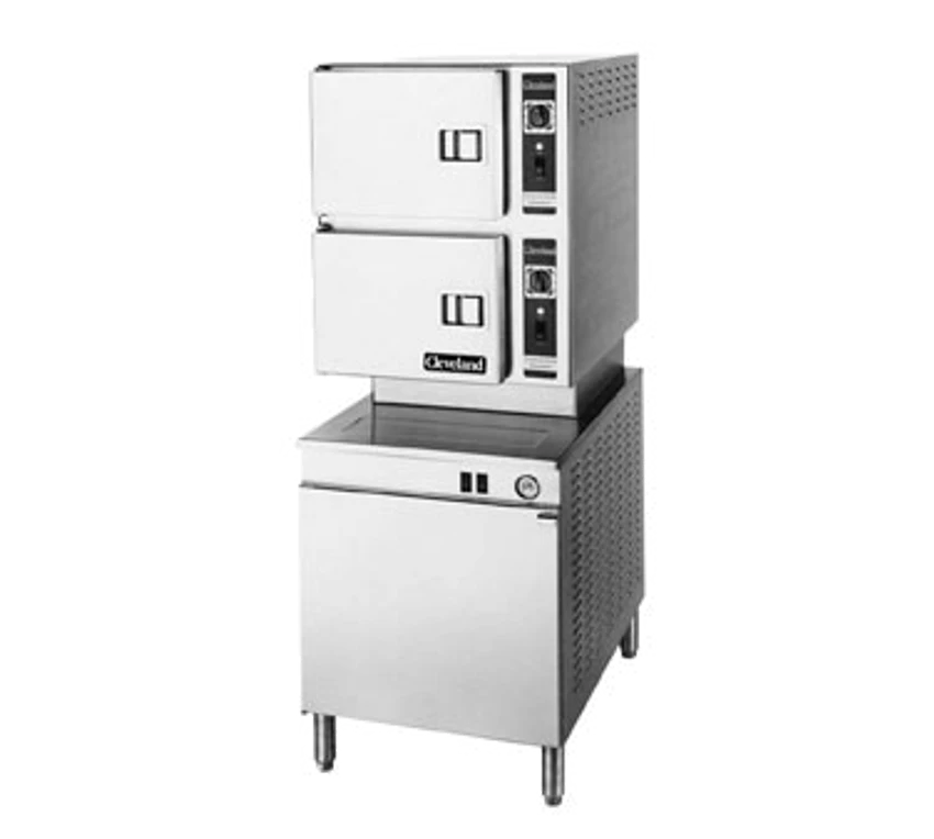 Cleveland 24CSM-NG 3 Pan Natural Gas Convection Steamer - 120V 3 Cleveland 24CSM-NG 3 Pan Natural Gas Convection Steamer - 120V