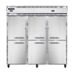 Continental Refrigerator 3RFF-SA-HD 78" W Three-Section Solid Door Reach-In Refrigerator/Freezer