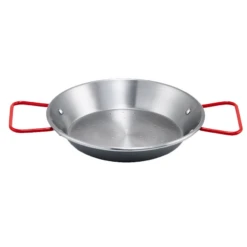 Winco CSPP-23 23-5/8" Dia. Carbon Steel Round Paella Pan