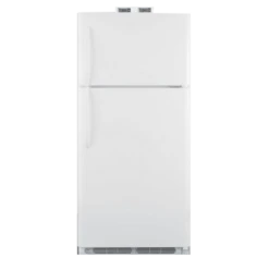 Summit BKRF18W 29.63" W White Solid Door Break Room Refrigerator-Freezer