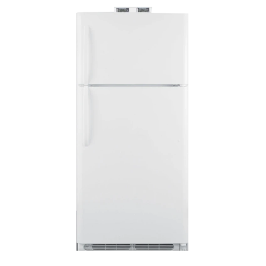 Summit BKRF18W 29.63" W White Solid Door Break Room Refrigerator-Freezer 3 Summit BKRF18W 29.63" W White Solid Door Break Room Refrigerator-Freezer