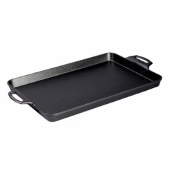 Lodge BW15BP 10.81" W X 19.06" D X 1.5" H Cast Iron Rectangular Baking Pan With Handles (2 Each Per Case)