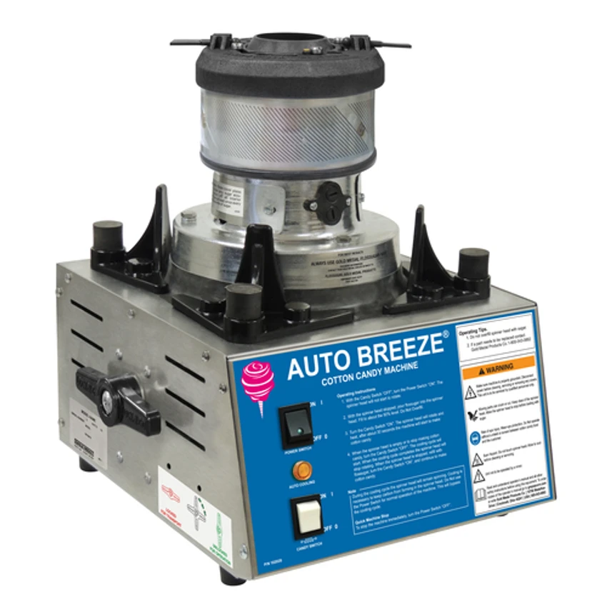 Gold Medal 3052-00-001" W Auto Breeze Candy Floss Machine With EZ Kleen Take Apart Floss Head - 120 Volts 3 Gold Medal 3052-00-001" W Auto Breeze Candy Floss Machine With EZ Kleen Take Apart Floss Head - 120 Volts - Image 2