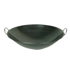 Thunder Group IRWC004 26" Dia. Iron Curved Rim 2 Handles Wok