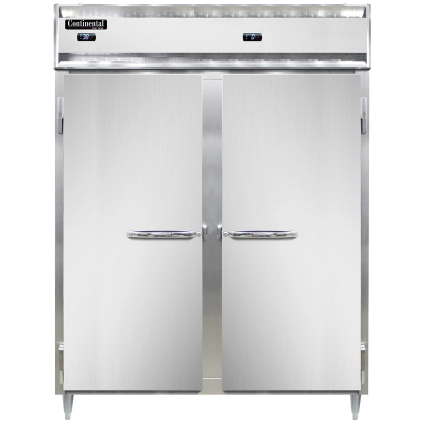 Continental Refrigerator DL2RFE-SA-PT 57" W Two-Section Solid Door Reach-In Designer Line Refrigerator/Freezer 3 Continental Refrigerator DL2RFE-SA-PT 57" W Two-Section Solid Door Reach-In Designer Line Refrigerator/Freezer