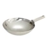 Winco WOK-16W 16" Dia. Round Stainless Steel Chinese Wok