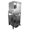 AccuTemp P61201D060 DBL-NG 6 Pans Natural Gas Convection Steamers Two Connectionless Evolution Boilerless - 60,000 BTU