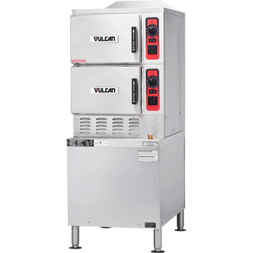 Vulcan C24GA10 PS-LP 24" Liquid Propane Convection Steamer - 125,000 BTU 4 Vulcan C24GA10 PS-LP 24" Liquid Propane Convection Steamer - 125,000 BTU - Image 2