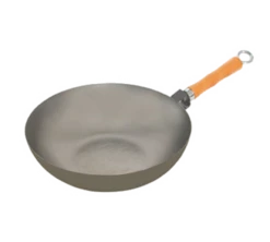 Town 34733 11-1/2" Steel Mandarin Wok Pan