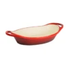Lodge EC2C43 2 Qt. Red Porcelain Enameled Cast Iron Oval Casserole With Handles -Tableware Shop Sales 60a8a136 2d31 4fd1 9785 7bbdeedd4ec2 58970.1699377004