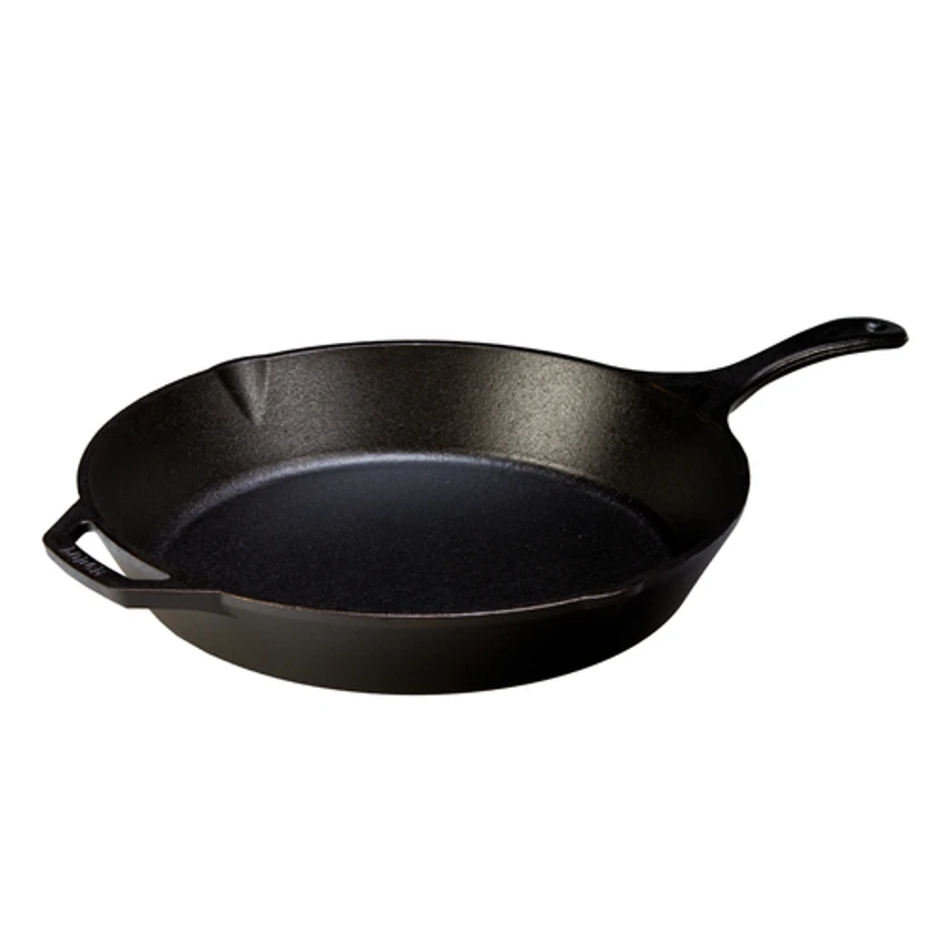 Lodge L12SKWLTKY 13.8" Round Cast Iron With Helper Handle Wildlife Series Skillet (2 Each Per Case) 4 Lodge L12SKWLTKY 13.8" Round Cast Iron With Helper Handle Wildlife Series Skillet (2 Each Per Case) - Image 2