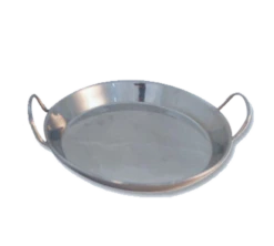 Bon Chef 61249 14.8" Dia. Stainless Steel Round Spanish Tray