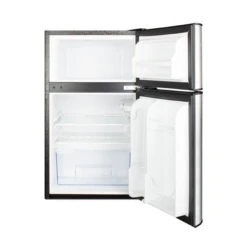 Summit CP34BSS 19" W Black Stainless Steel Compact Refrigerator Or Freezer