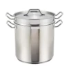 Winco SSDB-20S 20 Qt Stainless Steel / Aluminum Clad Bottom Steamer/Pasta Cooker -Tableware Shop Sales 6e5f778c 3e34 47cb ab47 e7958a3f2f2b 03258.1678661073