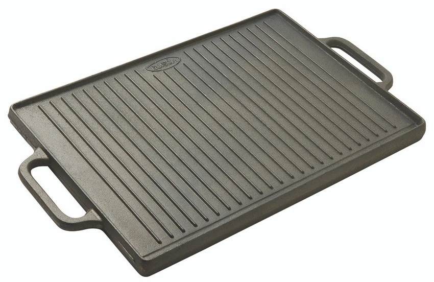 Matfer Bourgeat 71058 19 2/3" L X 13 3/4" W X 1 1/8 H Cast Iron Rectangle Guison Griddle 3 Matfer Bourgeat 71058 19 2/3" L X 13 3/4" W X 1 1/8 H Cast Iron Rectangle Guison Griddle