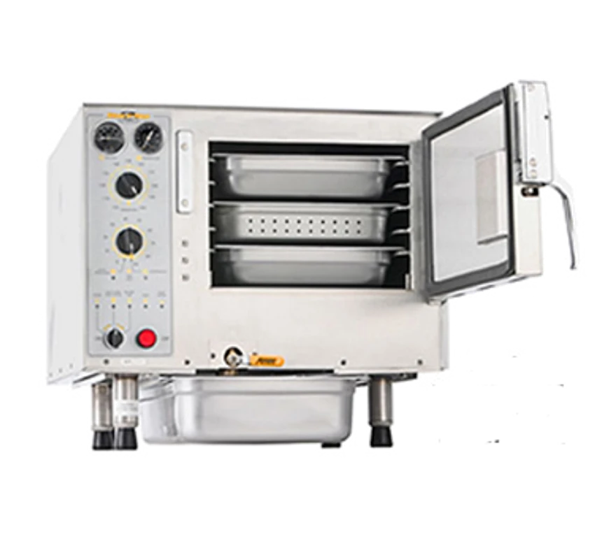 AccuTemp S62401D060 6 Pans Electric Countertop Steam'N'Hold Boilerless Convection Steamer - 240 Volts 3 AccuTemp S62401D060 6 Pans Electric Countertop Steam'N'Hold Boilerless Convection Steamer - 240 Volts