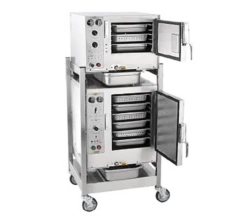 AccuTemp S3/S62401D060 2 Compartment Electric Two Steam'N'Hold Boilerless Convection Steamer - 240 Volts