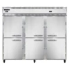 Continental Refrigerator 3RFFE-HD 85.5" W Three-Section Solid Door Reach-In Extra-Wide Refrigerator/Freezer