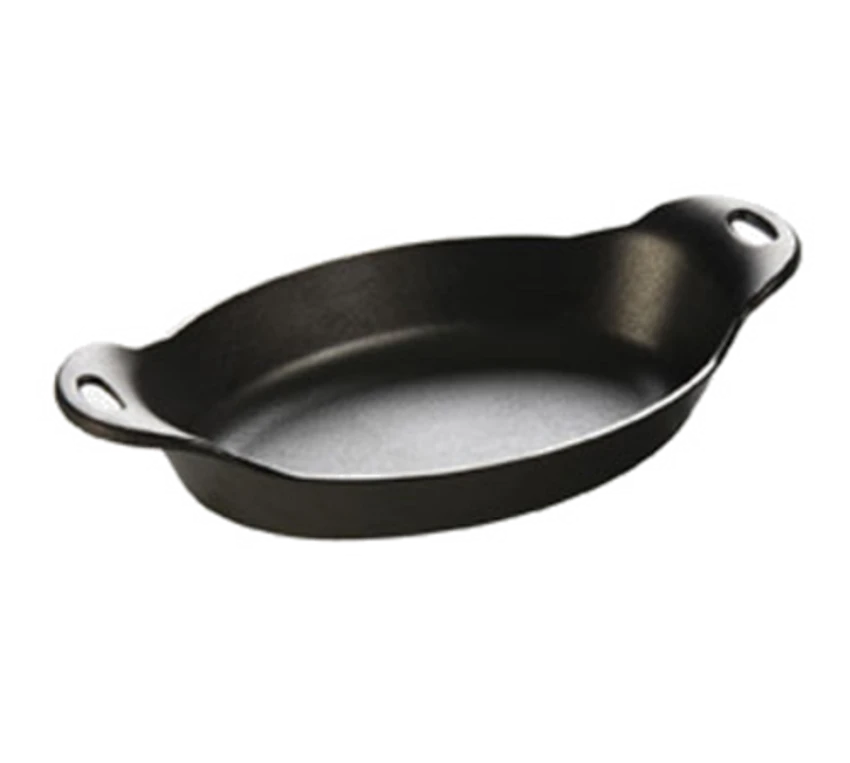 Lodge LOSD 36 Oz. Cast Iron Oval Server With Handles (3 Each Per Case) 3 Lodge LOSD 36 Oz. Cast Iron Oval Server With Handles (3 Each Per Case)