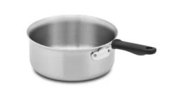 Vollrath 77740 2.5 Qt. 10 Gauge 3004 Aluminum Core TriVent Silicone Insulated Handle Tribute 3-Ply Sauce Pan