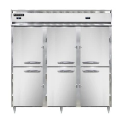 Continental Refrigerator DL3RFF-HD 78" W Three-Section Solid Door Reach-In Designer Line Refrigerator/Freezer