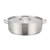 Winco SSLB-25 25 Qt. Aluminum Round Premium Brazier With Cover -Tableware Shop Sales 88d8038d d422 4002 80c4 50efa48474e7 41239.1678662429
