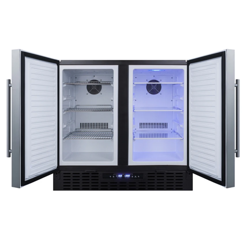 Summit FFRF36 35.5" W Black Stainless Steel Refrigerator-Freezer 4 Summit FFRF36 35.5" W Black Stainless Steel Refrigerator-Freezer - Image 2