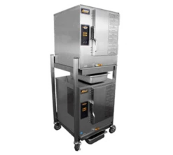 AccuTemp N61201D060 DBL-LP 6 Pans Liquid Propane Convection Steamers Two Connectionless Evolution Boilerless- 60,000 BTU