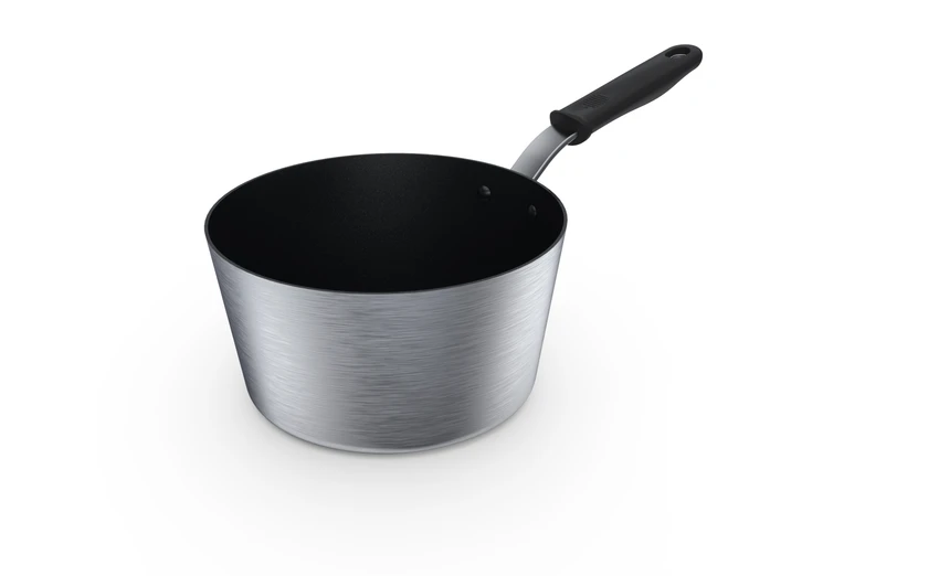 Vollrath 69303 3.75 Qt. 11 Gauge Aluminum Alloy With Natural Finish Exterior Wear-Ever Tapered Sauce Pan 3 Vollrath 69303 3.75 Qt. 11 Gauge Aluminum Alloy With Natural Finish Exterior Wear-Ever Tapered Sauce Pan