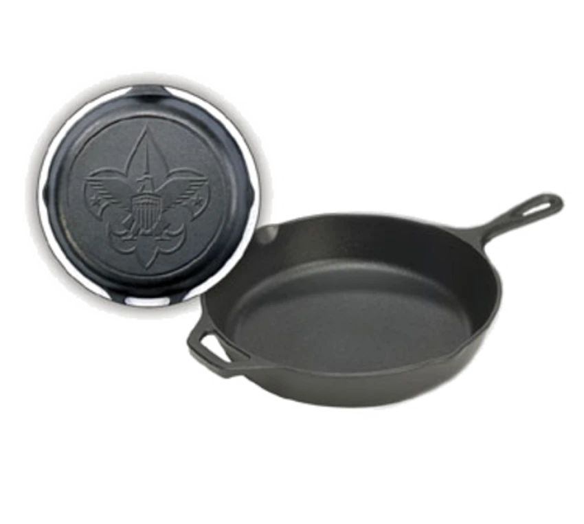 Lodge L10SK3BS 10.6875" Round Cast Iron With Helper Handle Boy Scout Skillet (3 Each Per Case) 3 Lodge L10SK3BS 10.6875" Round Cast Iron With Helper Handle Boy Scout Skillet (3 Each Per Case)