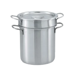 Vollrath 77110 11 Qt. Stainless Steel With 11.5 Qt. Pot Welded Loop Handles And 11 Qt. Inset Flat Solid Cover Double Handle