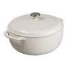Lodge EC7D13 12.9375" Round Oyster White Porcelain Enameled Cast Iron Dutch Oven -Tableware Shop Sales 96c3824d 9190 4196 a4c9 2c85c3b1975f 97237.1700693575