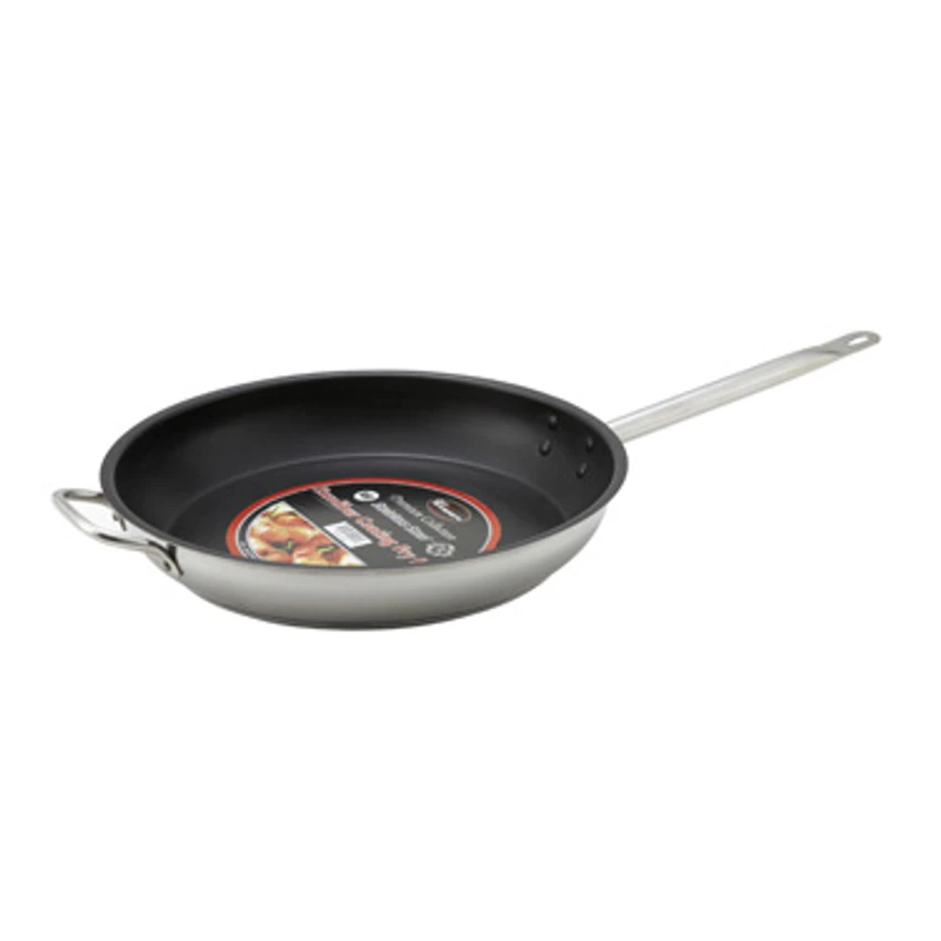 Winco SSFP-14NS 14.25" Stainless Steel And Aluminum Premium Fry Pan 3 Winco SSFP-14NS 14.25" Stainless Steel And Aluminum Premium Fry Pan