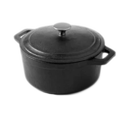 American Metalcraft CIPR3 3 Qt. Cast Iron Round Casserole Dish