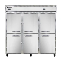Continental Refrigerator 3RRF-SA-HD 78" W Three-Section Solid Door Reach-In Refrigerator/Freezer