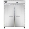 Continental Refrigerator 2RFE-SA 57" W Two-Section Solid Door Reach-In Extra-Wide Refrigerator/Freezer