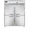 Continental Refrigerator DL2RFE-SS-PT-HD 57" W Two-Section Solid Door Designer Line Refrigerator/Freezer
