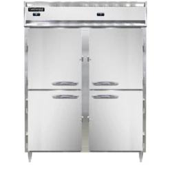 Continental Refrigerator DL2RFE-SS-PT-HD 57" W Two-Section Solid Door Designer Line Refrigerator/Freezer