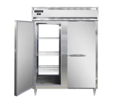 Continental Refrigerator DL2RWE-PT 57" W Two-Section Pass Thru Designer Line Refrigerator/Heated Cabinet