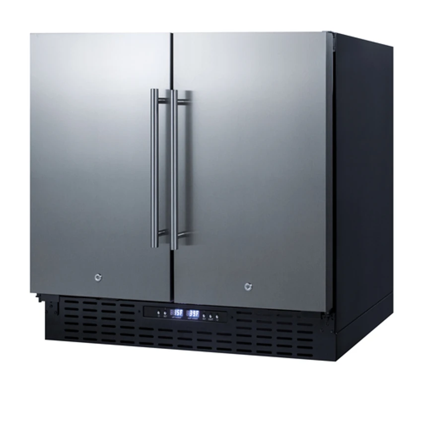 Summit FFRF36 35.5" W Black Stainless Steel Refrigerator-Freezer 3 Summit FFRF36 35.5" W Black Stainless Steel Refrigerator-Freezer