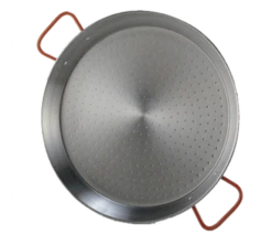 Matfer Bourgeat 70528 11" Dia. Steel Round Paella Pan
