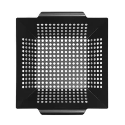 Chef Master 06081Y 12" W X 12" D Black Square Non-Stick Mr. Bar-B-Q Wok Grill Topper