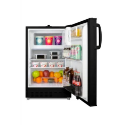 Summit ALRF49B 19.75" W Black Undercounter Refrigerator-Freezer